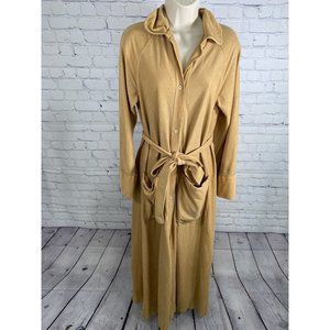 VTG 1970’s Ronald Kolodzie Of Concept VII Tan Robe With Belt Size M Medium